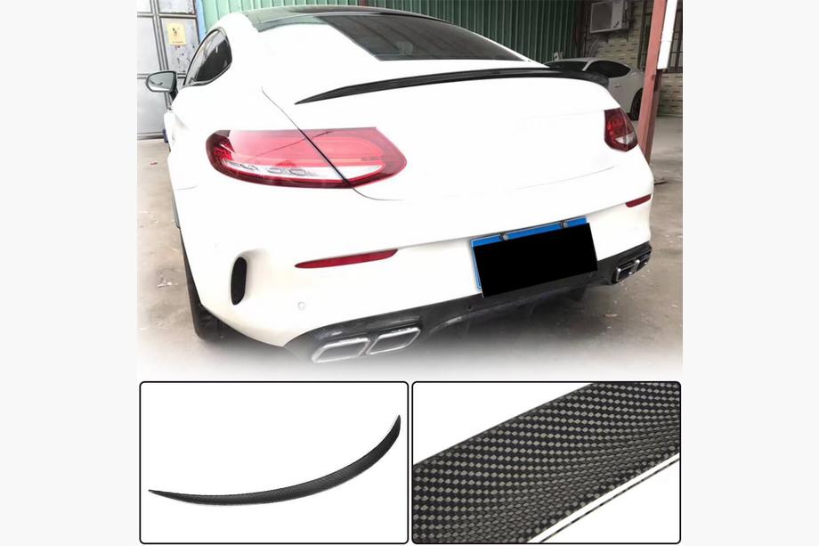 Mercedes C-klasse W205 2014–2021 Spoiler V3 (til coupé 2015-2019, kulfiber) Image