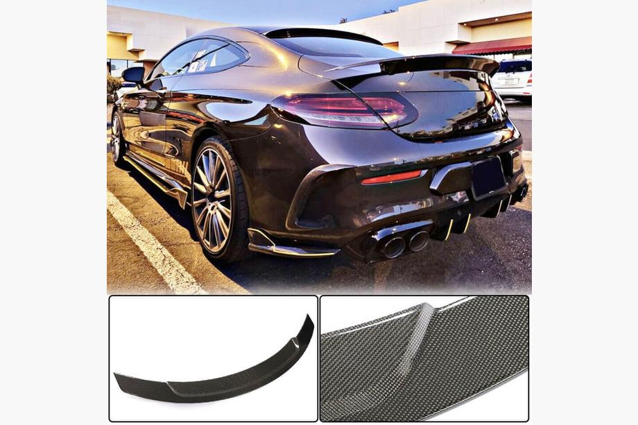 Mercedes C-klasse W205 2014–2021 V10 spoiler (til coupé 2015-2019, kulfiber) Image