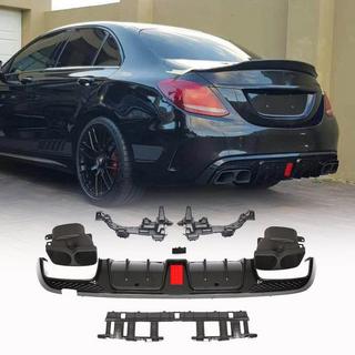 Bagkofanger-diffuser med udstødningsenderør (til SD C43 AMG 2015-2019, carbon) foto 1