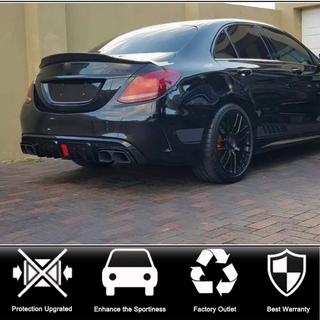 Bagkofanger-diffuser med udstødningsenderør (til SD C43 AMG 2015-2019, carbon) foto 2