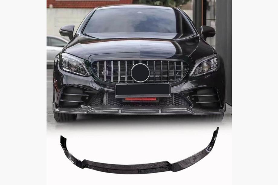 Mercedes C-klasse W205 2014–2021 Frontlæbe til forreste kofanger (til SD AMG-Line 2019-2021, carbon) Image