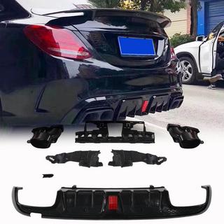 Bagkofanger-diffuser med udstødningsender (til SD C43 AMG 2015-2021, carbon) foto 1
