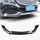 Mercedes C-klasse W205 2014–2021 Frontlæbe til forkofanger Lip V1 (til SD Base 2019-2021, carbon) foto 1