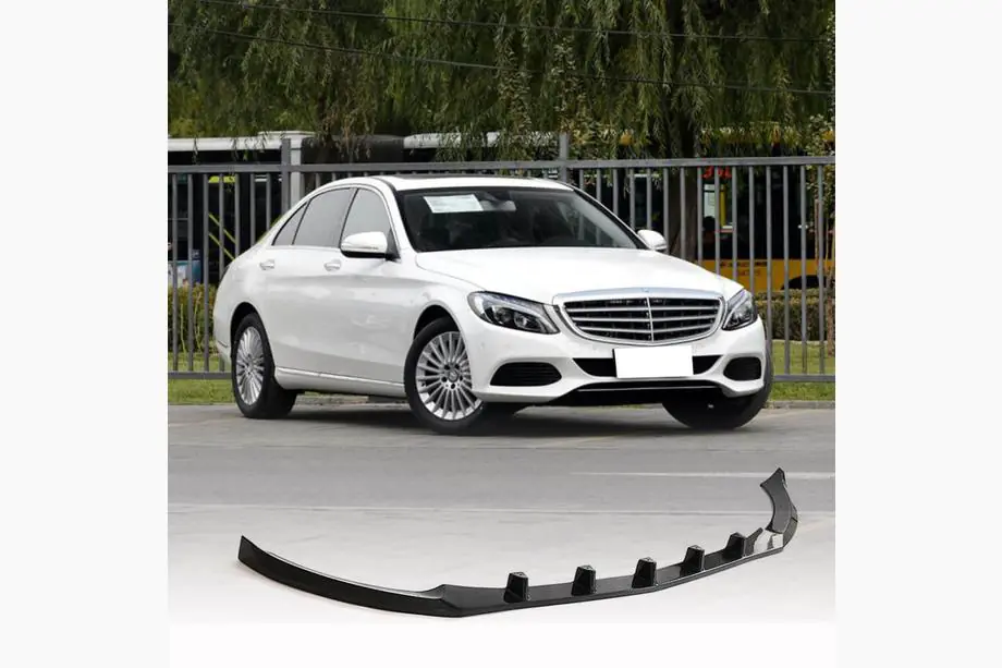 Mercedes C-klasse W205 2014–2021 Frontspoilerlæbe til forreste kofanger Lip V2 (til SD Base 2019-2021, kolfiber) Image