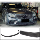 Mercedes C-klasse W205 2014–2021 Kulfiber front bumperlip (2019-2021, Carbon) foto 1