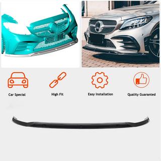 Front bumperlæbe Lip V1 (til C43 AMG 2019-2021, carbon) foto 2