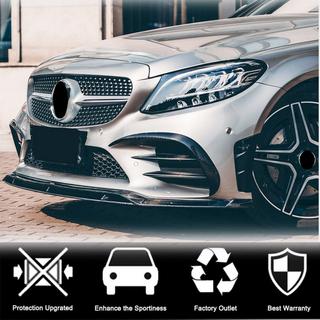 Front bumperlæbe Lip V1 (til C43 AMG 2019-2021, carbon) foto 3