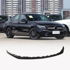 Mercedes C-klasse W205 2014–2021 Front kofangerlæbe Lip V2 (til C43 AMG 2019-2021, kulfiber) foto 1