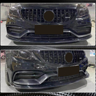 Mercedes C-klasse W205 2014–2021 Tågelygteafdækninger (til C63 AMG 2015-2019, kulfiber) foto 4