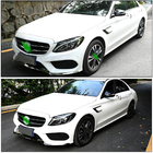 Mercedes C-klasse W205 2014–2021 Skærmkapper til forskærme (til coupé/cabriolet C63 AMG 2015-2019, carbon) foto 8