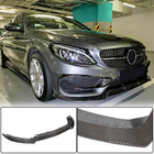 Mercedes C-klasse W205 2014–2021 Frontbumperlæbe Lip V1 (til C43 AMG 2015-2019, kulfiber) foto 1