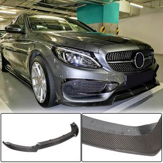 Frontbumperlæbe Lip V1 (til C43 AMG 2015-2019, kulfiber) foto 1