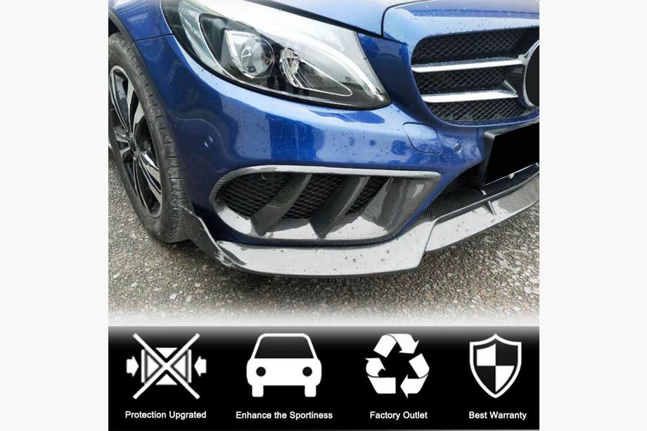 Mercedes C-klasse W205 2014–2021 Tågelygteafdækninger (til C43 AMG 2015-2019, karbon) Foto 2