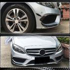 Mercedes C-klasse W205 2014–2021 Kulfiber indsatser til forkofanger (til C43 AMG 2015-2019) foto 4