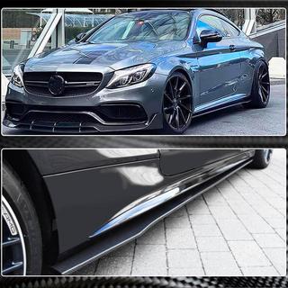 Sideskørter V2 (til C43/C63 AMG 2015-2019, carbon) foto 2