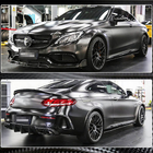 Mercedes C-klasse W205 2014–2021 V3 sideskørter (til C43/C63 AMG 2015-2019, plast) foto 2