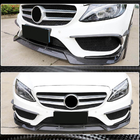 Mercedes C-klasse W205 2014–2021 Frontlæbe til forkofanger Lip V2 (til C43 AMG 2015-2019, carbon) foto 4
