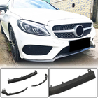 Mercedes C-klasse W205 2014–2021 Front læbe til kofanger Lip V4 (til C43 AMG 2015-2019, kulfiber) foto 1