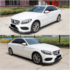 Mercedes C-klasse W205 2014–2021 Frontlæbe til forreste kofanger Lip V6 (til C43 AMG 2015-2019, carbon) foto 3