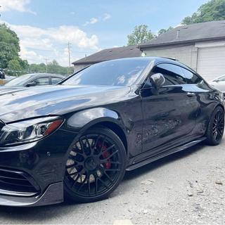 Sideskørter V4 (til C43/C63 AMG 2015-2019, carbon) foto 2
