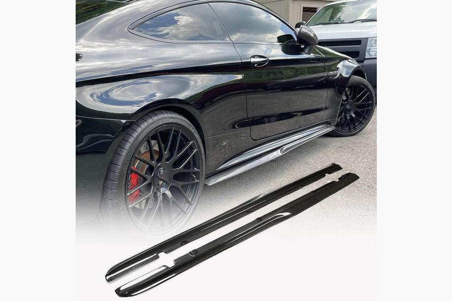 Mercedes C-klasse W205 2014–2021 Sideskørter V4 (til C43/C63 AMG 2015-2019, carbon) Image