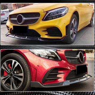Frontspoiler-læbe V3 til C43 AMG 2019-2021 (carbon) foto 4