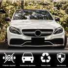 Mercedes C-klasse W205 2014–2021 Frontspoilerlæbe til for kofanger Lip V2 (til SD C63 AMG 2015-2019, carbon) foto 3