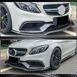 Frontspoilerlæbe til for kofanger Lip V2 (til SD C63 AMG 2015-2019, carbon) foto 4