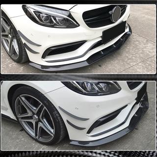 Kulfiber frontlæbe til forreste kofanger Lip V3 (til SD C63 AMG 2015-2019, kulfiber) foto 4