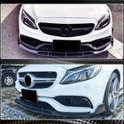 Mercedes C-klasse W205 2014–2021 Frontlæbe til forreste kofanger V4 (til SD C63 AMG 2015-2019, kulfiber) foto 6