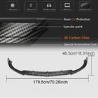 Mercedes C-klasse W205 2014–2021 Frontlæbe til forreste kofanger V4 (til SD C63 AMG 2015-2019, kulfiber) foto 7