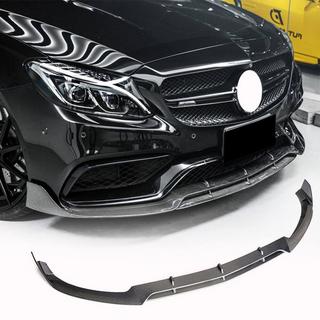 Frontlæbe til forreste kofanger V4 (til SD C63 AMG 2015-2019, kulfiber) foto 1