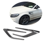 Mercedes C-klasse W205 2014–2021 Kulfiber skærmkapper til forskærme (til SD C63 AMG 2015-2019, Carbon) foto 1
