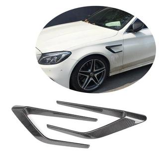 Kulfiber skærmkapper til forskærme (til SD C63 AMG 2015-2019, Carbon) foto 1