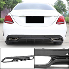 Mercedes C-klasse W205 2014–2021 Bagkofanger diffuser (til SD C43/C63 AMG 2015-2019, carbon) foto 1