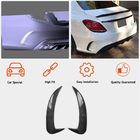 Mercedes C-klasse W205 2014–2021 Bagkofangerliste bag (til SD C43/C63 AMG 2015-2019, kulfiber) foto 2