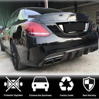 Bagkofanger diffuser V3 (til SD C43/C63 AMG 2015-2019, carbon) Mercedes C-klasse W205 2014–2021 foto 2