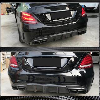 Bagkofanger diffuser V3 (til SD C43/C63 AMG 2015-2019, carbon) Mercedes C-klasse W205 2014–2021 foto 3