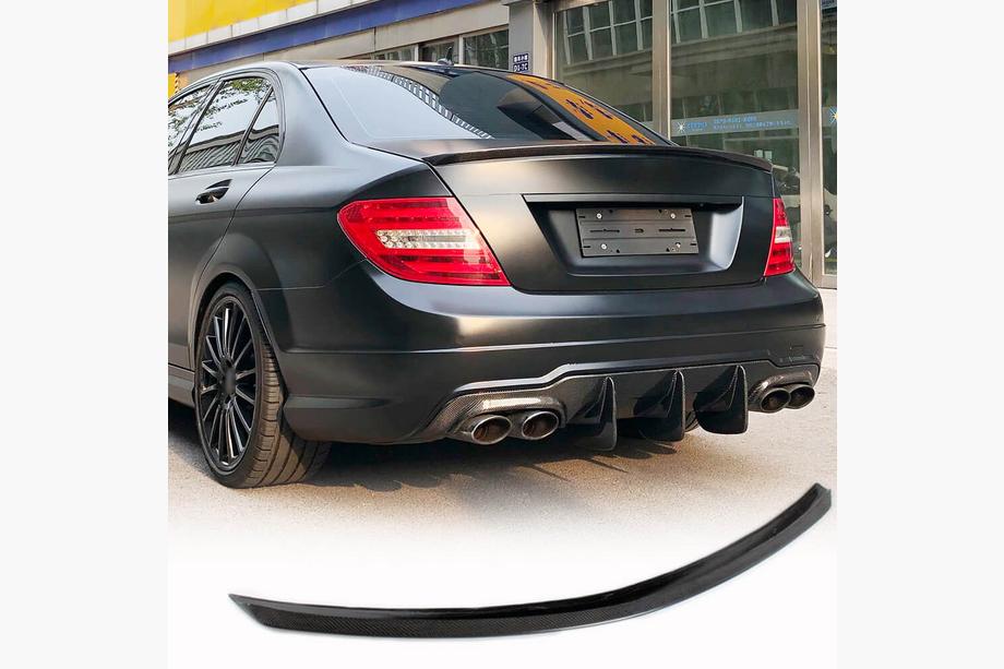 Mercedes C-class W204 2007–2015 Spoiler SD V1 (carbon) Image