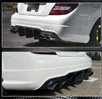 Mercedes C-class W204 2007–2015 Bagkofangerspoiler med diffuser (til C63 AMG 2012-2014, kulfiber) foto 3