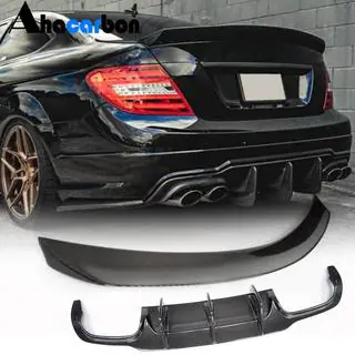 Bagkofangerspoiler med diffuser (til C63 AMG 2012-2014, kulfiber) foto 1