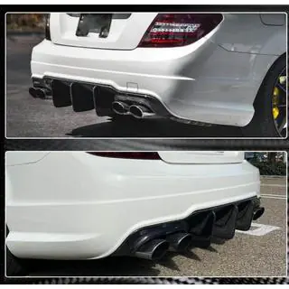 Bagkofangerspoiler med diffuser (til C63 AMG 2012-2014, kulfiber) foto 3