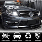 Mercedes C-class W204 2007–2015 Frontbumper læbe Lip V1 (til AMG 2012-2014, carbon) foto 2