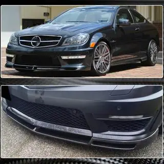 Frontbumper læbe Lip V1 (til AMG 2012-2014, carbon) foto 4