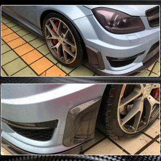 Frontsplitter-læber til forreste kofanger (til AMG 2012-2014, Carbon) foto 4