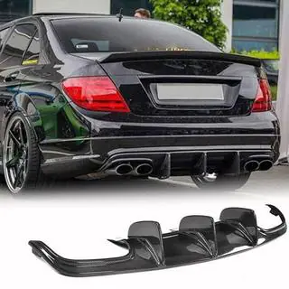 Diffuser til bagkofanger V1 (til AMG SD 2008-2011, kulfiber) foto 1