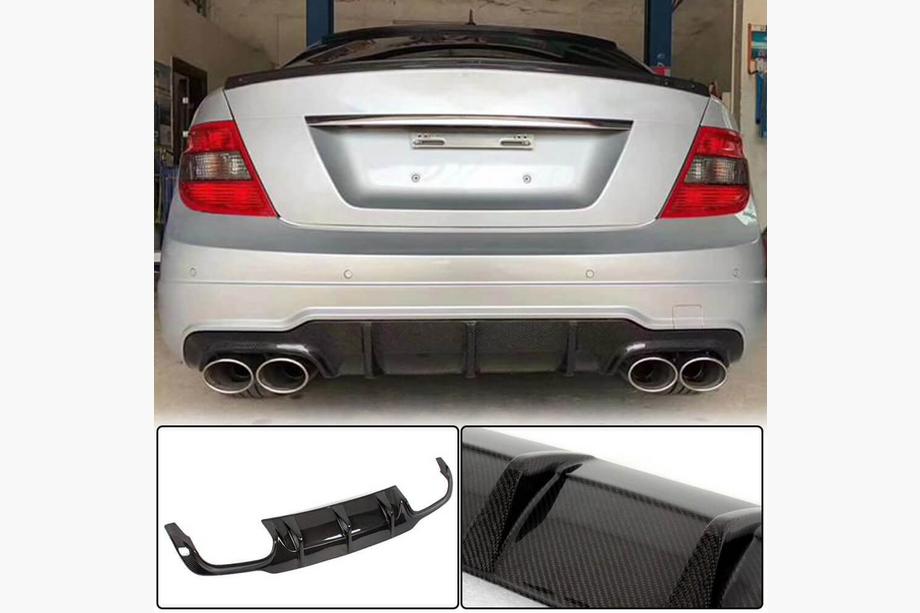 Mercedes C-class W204 2007–2015 Bagkofanger-diffuser V1 (til AMG SD/Coupe 2012-2014, carbon) Image
