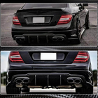 Mercedes C-class W204 2007–2015 Bagkofanger-diffuser V2 (til AMG SD/Coupe 2012-2014, carbon) foto 4