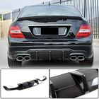 Mercedes C-class W204 2007–2015 Diffuser til bagkofanger V3 (til AMG SD/Coupe 2012-2014, kulfiber) foto 2