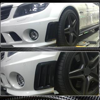 Kulfiber indsatsdele til forreste kofanger (til C63 AMG Sedan 2008-2011) foto 3